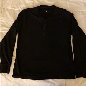 Esntls Black Henley (Size L)